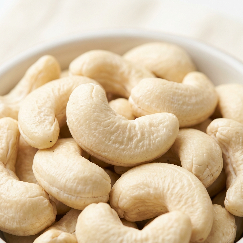 Close-up of premium cashew grades