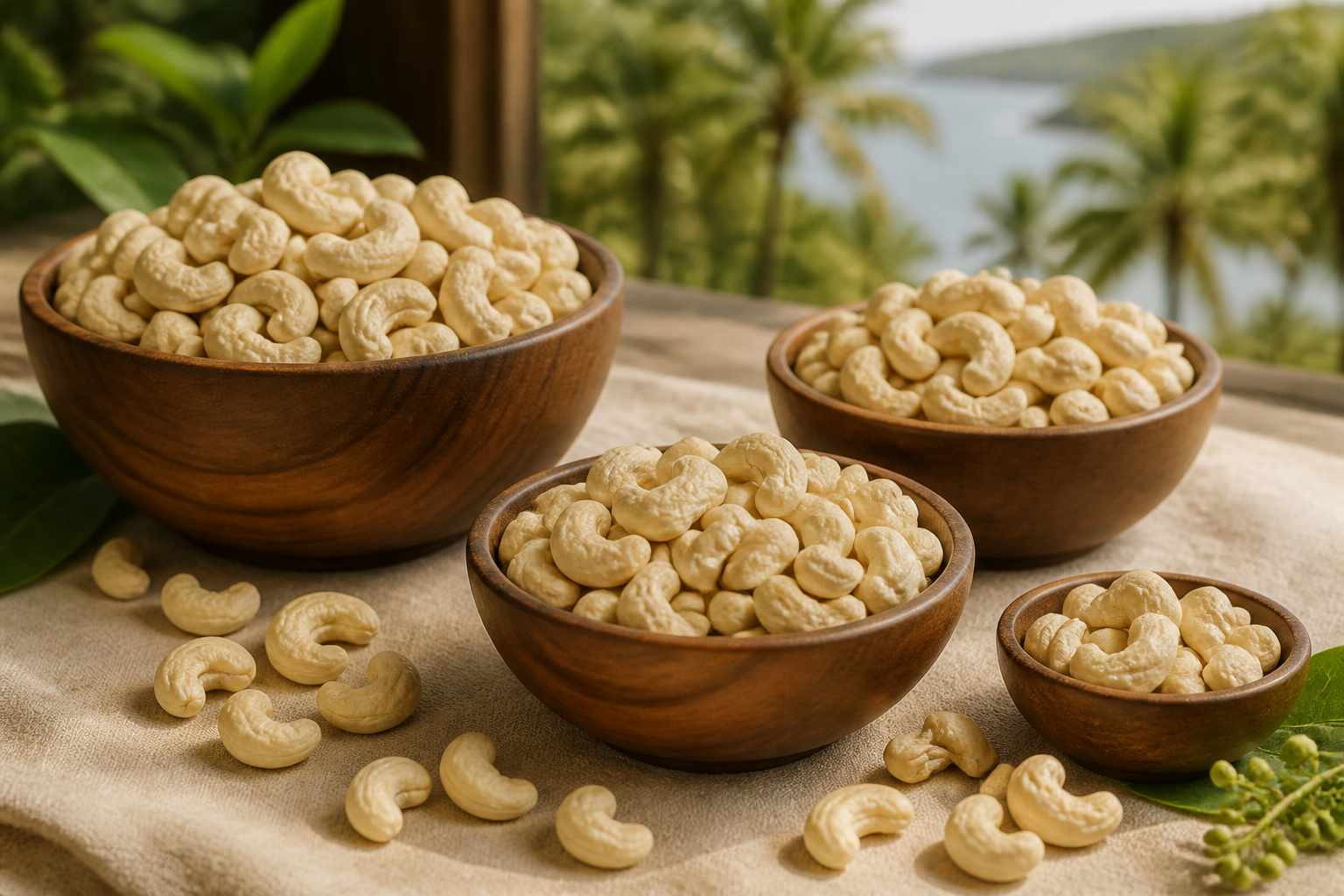 Wholesale Konkan cashew nut grades W180 W240 W320 for B2B buyers